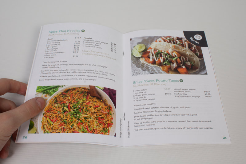 Photo of a spread of a cookbook