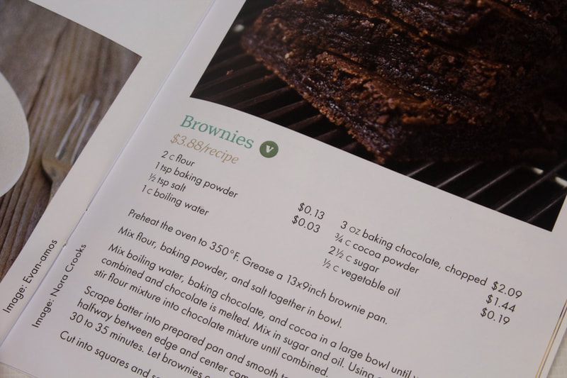 Closeup photo of a vegan brownie recipe
